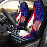 American Samoa Polynesian Car Set Cover - American Samoa Flag And Seal 105905 - YourCarButBetter