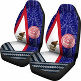 American Samoa Polynesian Car Set Cover - American Samoa Flag And Seal 105905 - YourCarButBetter