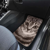 American Shorthair Cat Car Floor Mats Funny Cat Face 112428 - YourCarButBetter