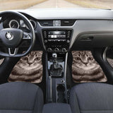 American Shorthair Cat Car Floor Mats Funny Cat Face 112428 - YourCarButBetter