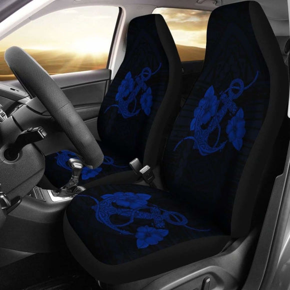 Anchor Blue Poly Tribal Car Seat Covers - 192609 - YourCarButBetter