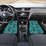 Anchor Nautical Green Background Front And Back Car Mats 192609 - YourCarButBetter
