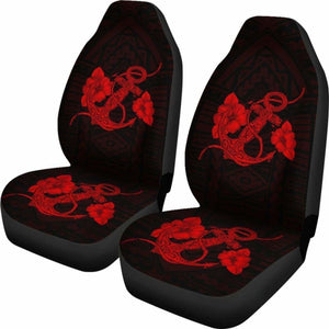 Anchor Red Poly Tribal Car Seat Covers - 192609 - YourCarButBetter