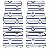 Anchor Rope Nautical Pattern Front And Back Car Mats 192609 - YourCarButBetter