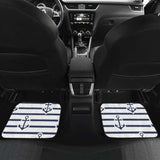 Anchor Rope Nautical Pattern Front And Back Car Mats 192609 - YourCarButBetter