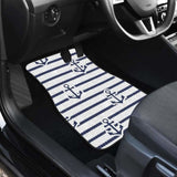 Anchor Rope Nautical Pattern Front And Back Car Mats 192609 - YourCarButBetter