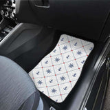 Anchor Rudder Nautical Design Pattern Front And Back Car Mats 192609 - YourCarButBetter