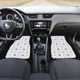 Anchor Rudder Nautical Design Pattern Front And Back Car Mats 192609 - YourCarButBetter