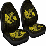 Anchor Yellow Poly Tribal Car Seat Covers - 192609 - YourCarButBetter