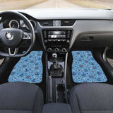 Anchors Rudder Compass Star Nautical Pattern Front And Back Car Mats 192609 - YourCarButBetter