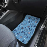 Anchors Rudder Compass Star Nautical Pattern Front And Back Car Mats 192609 - YourCarButBetter