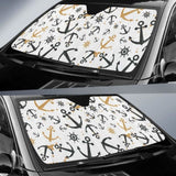 Anchors Rudders Pattern Car Auto Sun Shades 460402 - YourCarButBetter