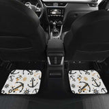 Anchors Rudders Pattern Front And Back Car Mats 192609 - YourCarButBetter