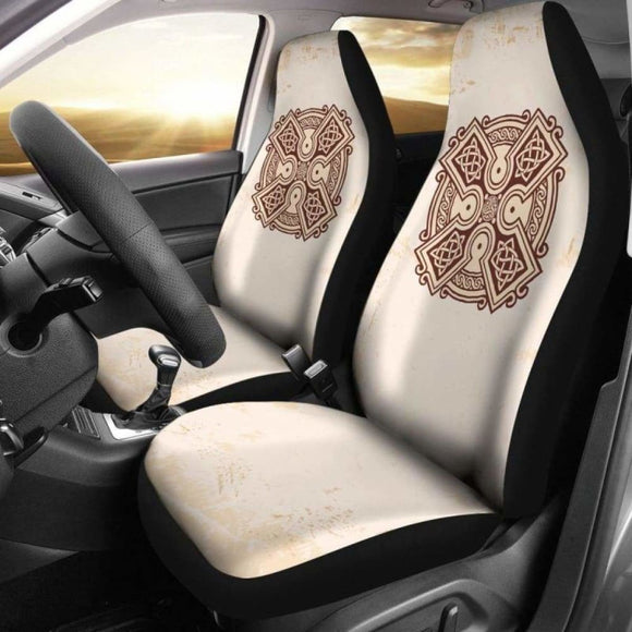 Ancient Celtic Cross Car Seat Cover 160905 - YourCarButBetter