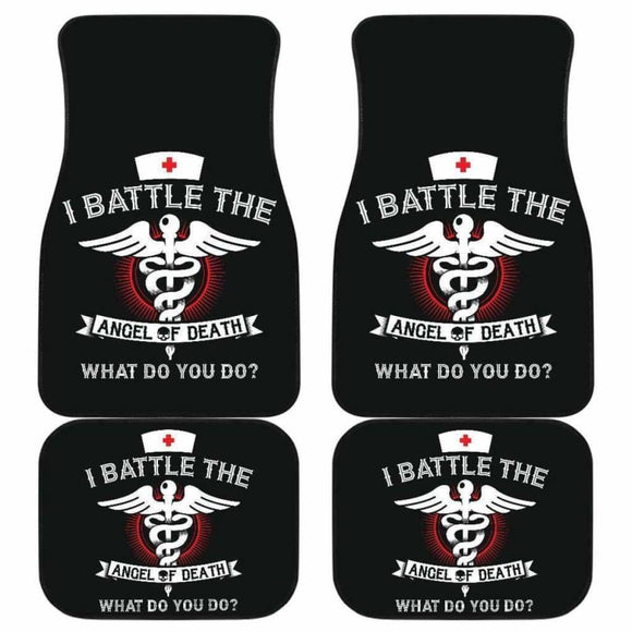 Angel Of Death Nurse Car Mats Set Of 4 142711 - YourCarButBetter