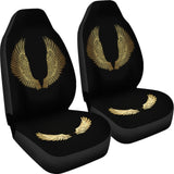 Angel Wings Gold Custom Car Seat Covers 212203 - YourCarButBetter