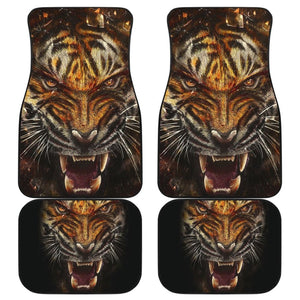 Angry Tiger Roar Car Floor Mats 212204 - YourCarButBetter