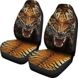 Angry Tiger Roar Car Seat Covers 212204 - YourCarButBetter