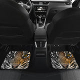 Angry Tiger Roaring Car Floor Mats 212204 - YourCarButBetter