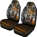 Angry Tiger Roaring Car Seat Covers 212204 - YourCarButBetter