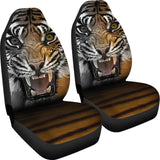 Angry Tiger Roaring Car Seat Covers 212204 - YourCarButBetter