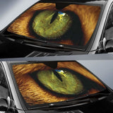 Animals Green Eyes Car Sun Shades 182102 - YourCarButBetter