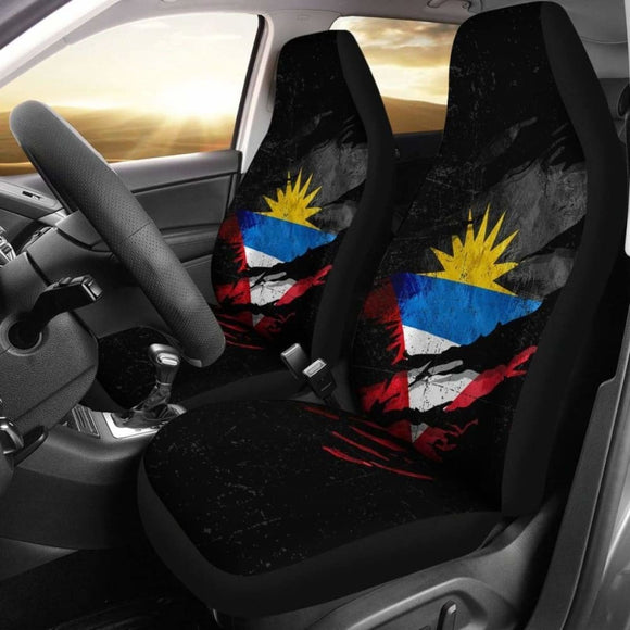 Antigua & Barbuda In Me Car Seat Covers - Special Grunge Style 232125 - YourCarButBetter