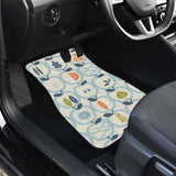 Apples Leaves Pattern Front And Back Car Mats 174914 - YourCarButBetter