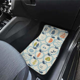 Apples Leaves Pattern Front And Back Car Mats 174914 - YourCarButBetter