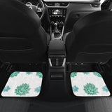 Aqua Ocean Succulent Universal Car Floor Mats 212601 - YourCarButBetter