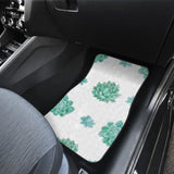 Aqua Ocean Succulent Universal Car Floor Mats 212601 - YourCarButBetter