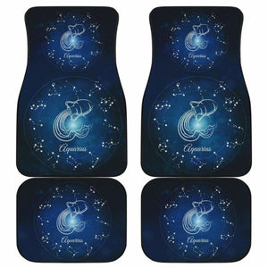 Aquarius Zodiac Sign Car Floor Mats Amazing Gift 211902 - YourCarButBetter