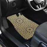 Arabic Star Gold Pattern Front And Back Car Mats 194013 - YourCarButBetter