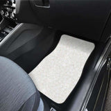 Arabic White Pattern Front And Back Car Mats 194013 - YourCarButBetter