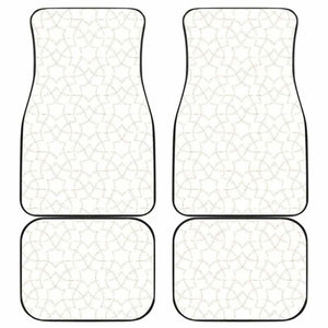 Arabic White Pattern Front And Back Car Mats 194013 - YourCarButBetter