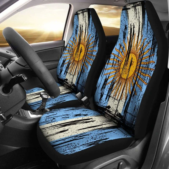 Argentina Grunge Flag Car Seat Cover 1 232125 - YourCarButBetter