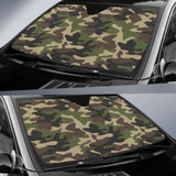 Army Green Camouflage Car Sun Shades 172609 - YourCarButBetter