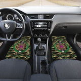 Army Green Camouflage Omega Psi Phi Car Floor Mats 211706 - YourCarButBetter
