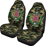 Army Green Camouflage Omega Psi Phi Car Seat Covers 211706 - YourCarButBetter