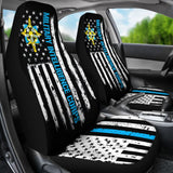 Army Military Intelligence Corps American Flag Car Seat Covers 550317 - YourCarButBetter