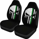 Army Punisher Skull Usa Car Seat Covers - YourCarButBetter