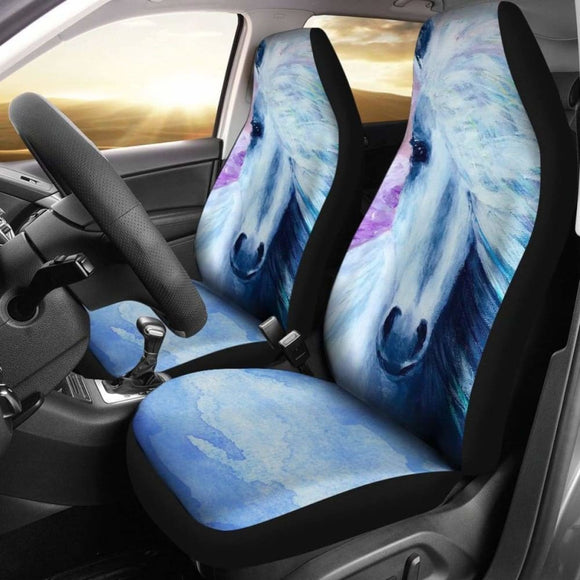 Art Beautiful Horse Car Seat Covers 04 170804 - YourCarButBetter