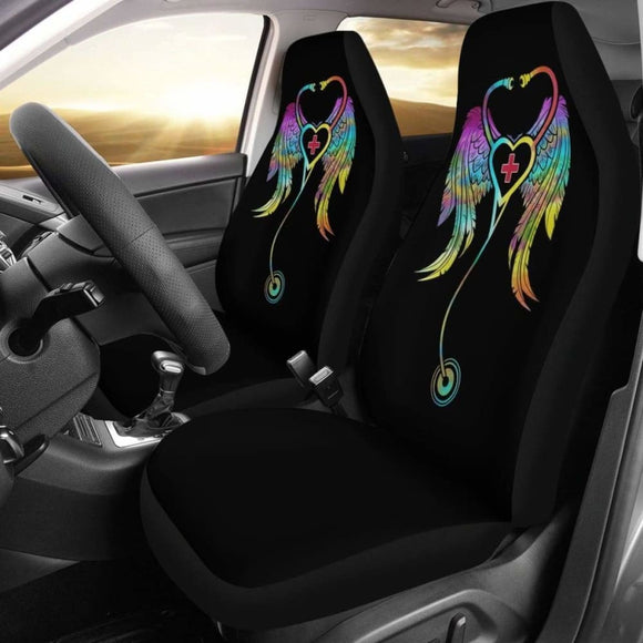 Art Nurse Symbol Love Car Seat Covers Amazing Gift Ideas 144902 - YourCarButBetter