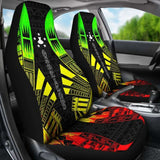 Austral Islands Car Seat Covers - Austral Islands Flag Polynesian Tattoo Reggae - 9 174914 - YourCarButBetter