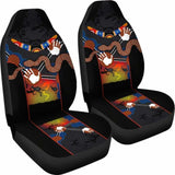 Australia Aboriginal Car Seat Covers Australian Boomerang And Snake Indigenous Art - 232125 - YourCarButBetter