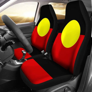Australia Car Seat Covers - Aboriginal Flag - 11 174914 - YourCarButBetter