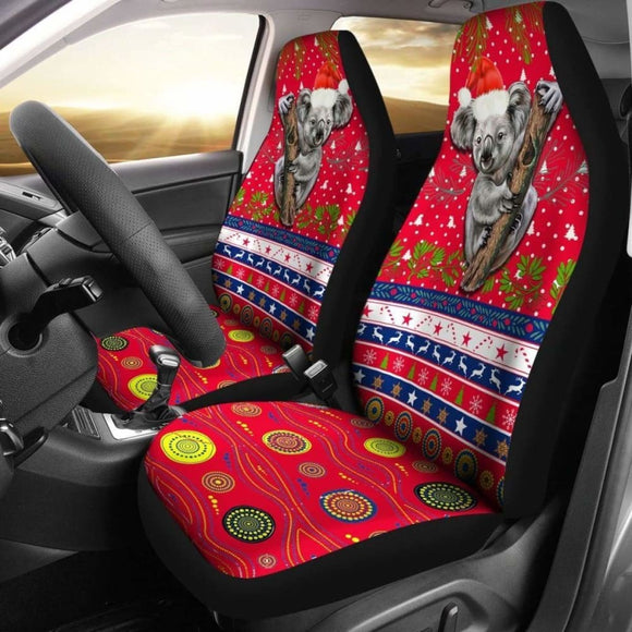 Australia Christmas Aboriginal Car Seat Covers Koala Version 13 174914 - YourCarButBetter