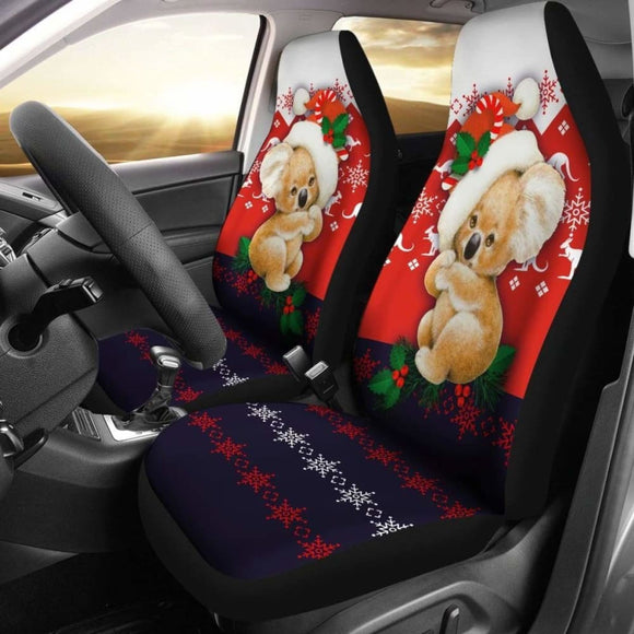 Australia Koala Car Seat Covers - Cute Christmas Koala - 15 174914 - YourCarButBetter
