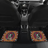 Australian Cattle Dog Colorful Flower Car Floor Mats 211008 - YourCarButBetter