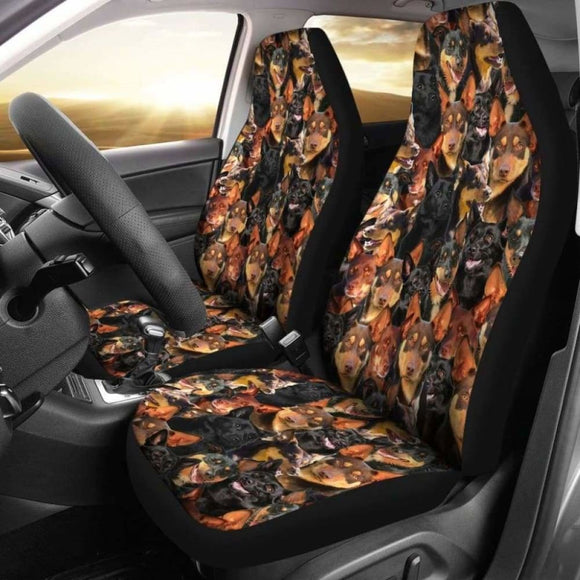 Australian Kelpie Full Face Car Seat Covers 090629 - YourCarButBetter